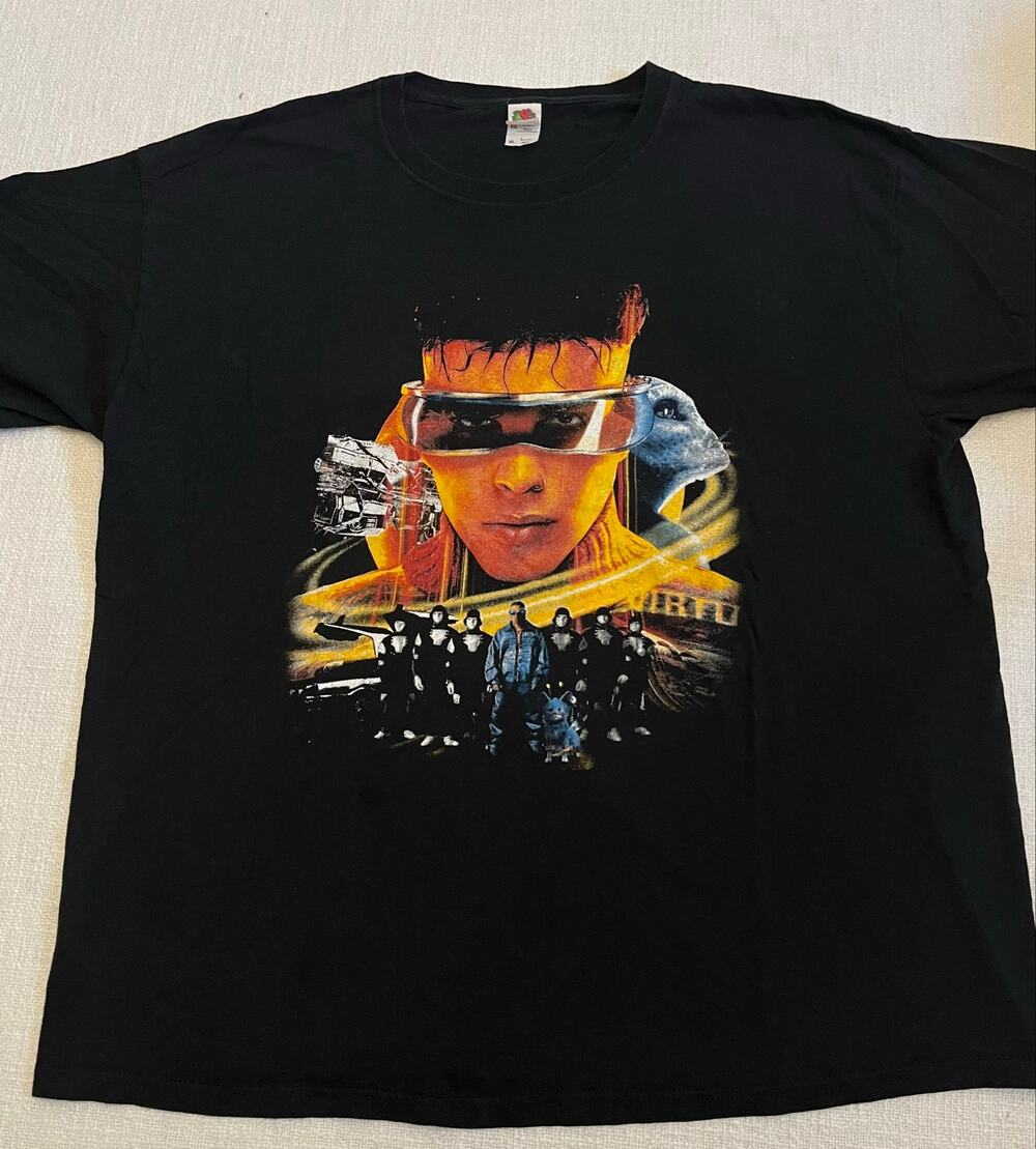 XL Rauw Alejandro Saturno World Tour 2023 Black Graphic Concert T-Shirt Rap Tee